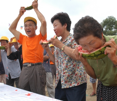 재산면 청량산 수박축제