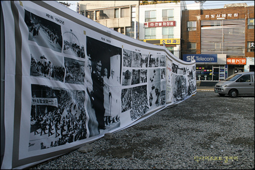 벌써 48회째라는 한산대첩축제 박정희 장군의 사진이 보인다. 