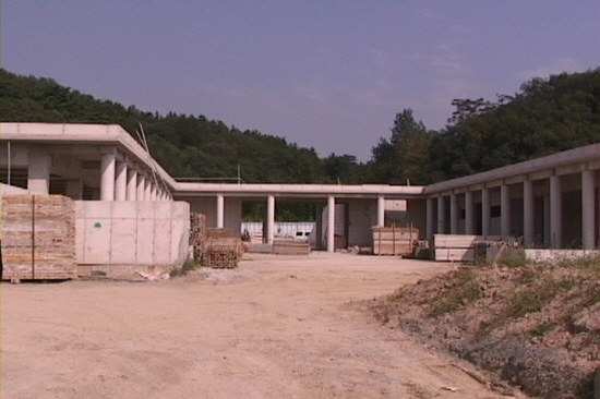 양동마을 유물전시관 건설현장