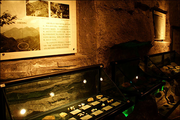 우산원인이 발견된 롱구포 일대에서는 유인원, 판다, 말 등의 조각, 다듬은 듯한 석기가 다수 발굴됐다.