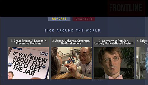 미국 공영방송 PBS의 프런트라인에서 지난해 4월 방영한 <다른 나라의 의료체계는 어떤가>(Sick around the world) 화면. 