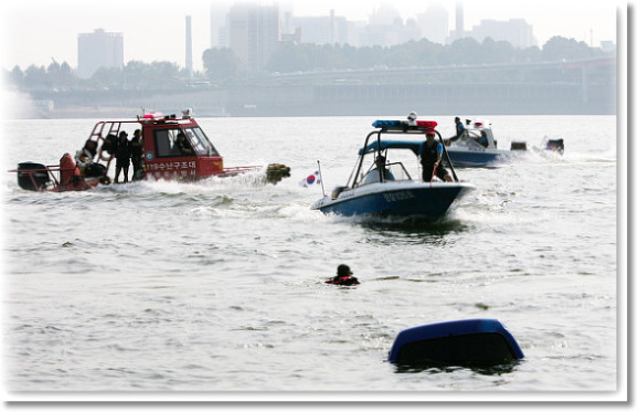 물에 빠진 차량, 인명구조 훈련