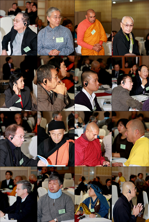 다양한 아시아종교인들이 함께평화를 위한 에큐메니칼 운동차원에서 하나가 되었다.