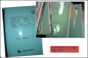 학생문화복지팀 이름의 파일 7여권
