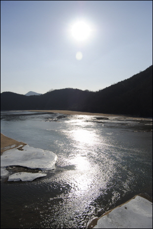 삼강교에서 본 낙동강의 모습.