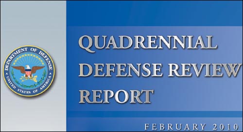 미 국방부가 발표한 '2010 4개년 국방검토보고서'(Quadrennial Defense Review Report)