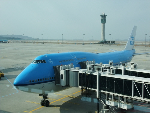 이번 여행에서 우리가 이용한 KLM 항공기