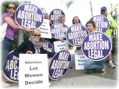 낙태권 주장 시위