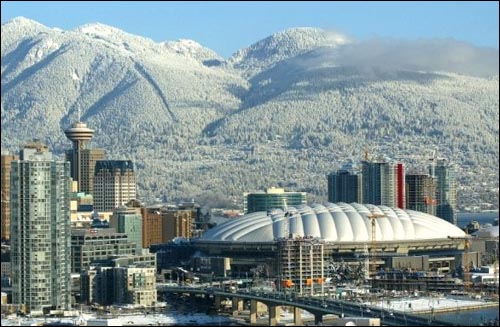  2010 밴쿠버동계올림픽 개막식이 열릴 캐나다 밴쿠버 BC 플레이스