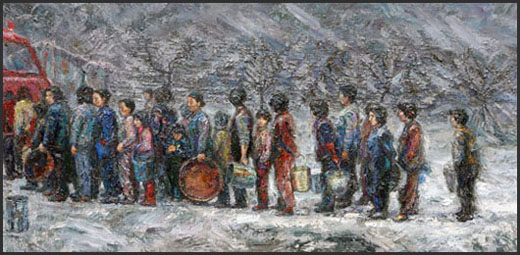 '단수' 캔버스에 유채 80×162cm 1993-2000