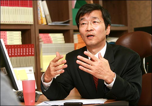 서울시 교육감 예비후보인 곽노현 방송통신대 교수.
