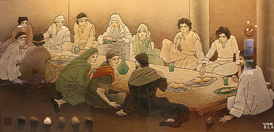 이 그림에서 김기철 화백의 작품 의도와 진정성을 엿볼 수있다.