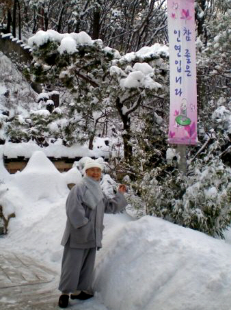  수유리 북한산 자락에 있는 작은 토굴에서 남을 위해 기도정진하고 있는 명조스님은 자신도 10년째 심장병을 앓고 있는 심장병 환자이다.  
