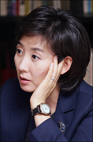 한나라당 서울시장 후보 경선에 나선 나경원 의원. 