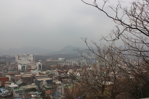 낙산에서 본 서울시내 풍경 낙산 