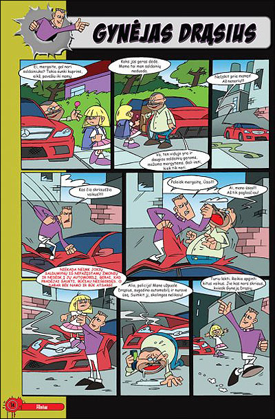 만화에서 어린이를 구하는 수호자로 다시 태어난 드라슈스 케디스. 그러나 많은 이들이 이 만화의 해악성을 우려하고 있다.