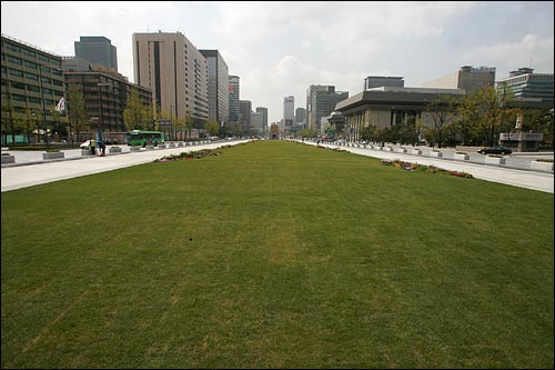 서울 세종로 광화문광장 모습. 
