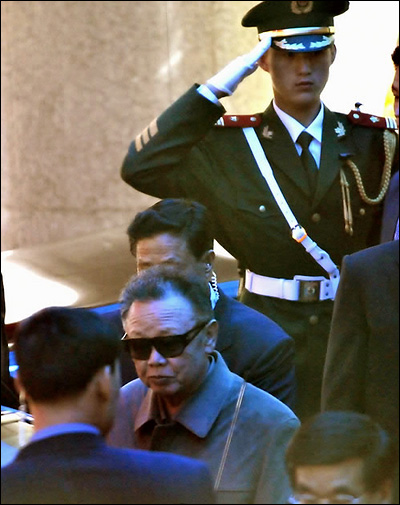 중국 다롄에 도착한 김정일 국방위원장