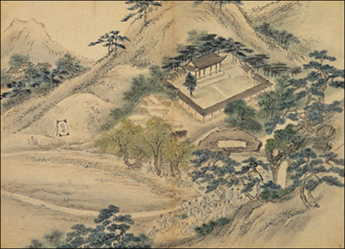 18세기에 그려진 그림으로, 그린 이는 김홍도입니다