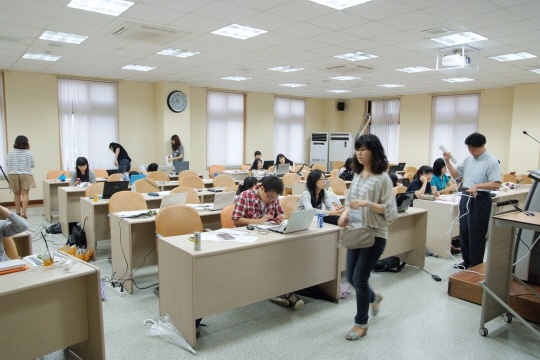  강의가 진행된 세명대학교 문화관 강의실