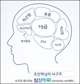  인터넷에 올라온 조전혁 한나라당 의원의 뇌구조. 