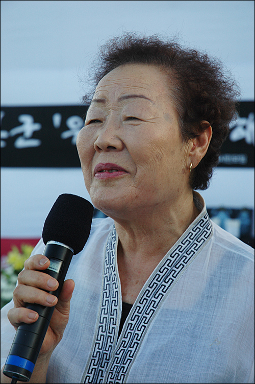 일본군 위안부 피해자 이용수 할머니.