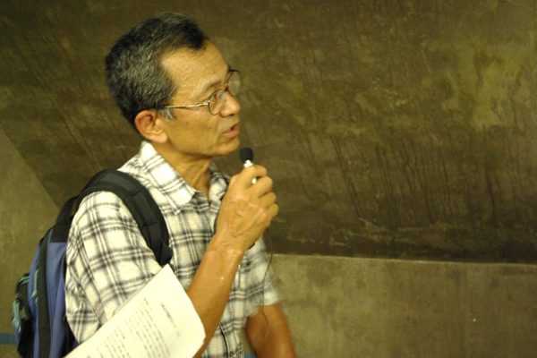 칸몬해저터널공사에서도 강제동원조선인들이 강제노역을 밝힐 수 있는 역사적 근거를 찾아야 한다고 역설하는 일본 평화운동가 쿠와노 야수오 