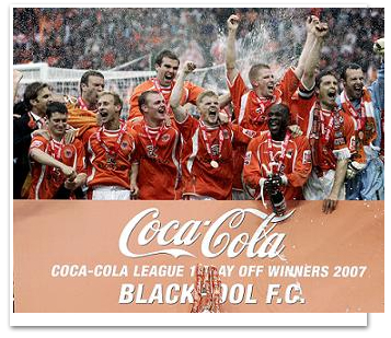  2006/07 리그1 플레이오프에서 우승한 블랙풀FC
