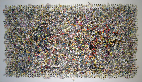 '공간별곡(Peinture spatiale)' 아크릴물감 162×97cm 2009