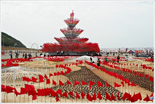  2010새만금깃발축제장 풍경