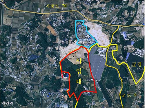  예산 신소재산업단지(주물산업단지) 예정지 위치도 