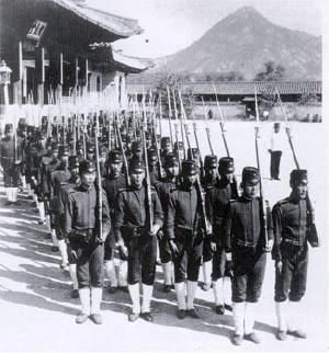구한말 광무군인들(1900년대 초 서울)