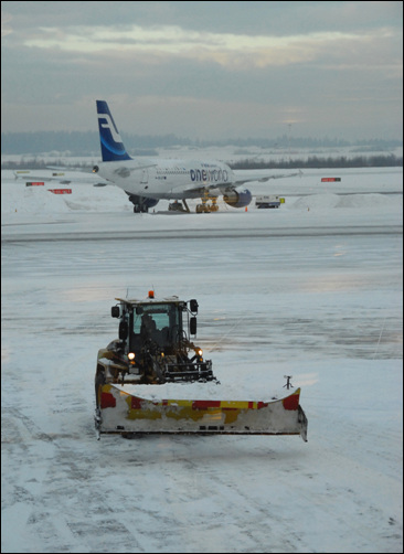 핀에어가 파업을 벌이고 있는 핀란드 헬싱키 반따 공항. 