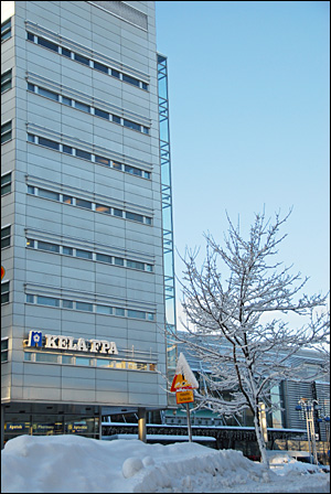 핀란드의 사회복지기관 KELA는 시민들에게 촘촘한 복지를 제공하고 있다. 사진은 핀란드 에스포시에 있는 지방사무소 가운데 하나. 