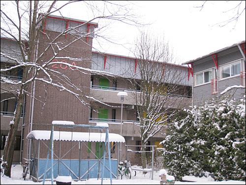 투르쿠 시의 대학생용 아파트. 학생들을 위해 공급된 아파트로, 저렴한 임대료를 내고 거주할 수 있다.  
