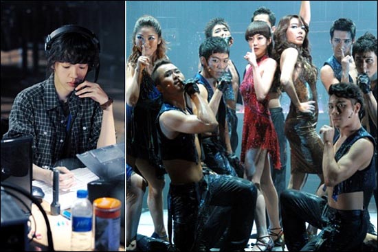  무대감독 서지우(임수정)가 영화 속 뮤지컬 '라스트 쇼' 무대에 선 모습 