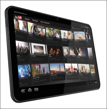 CES2011 올해의 제품으로 뽑힌 안드로이드 허니콤 운영체제 태블릿 모토로라 줌 