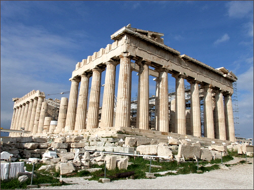 그리스 아크로폴리스의 파르테논 신전