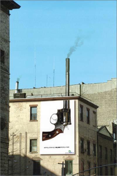 '굴뚝총'이라는 애칭으로 유명한 이 작품으로 이제석씨는 2007년 세계적인 권위를 자랑하는 '원쇼 칼리지 페스티벌'에서 최고상을 탔다. 그를 유명한 광고장이로 만든 작품이다.