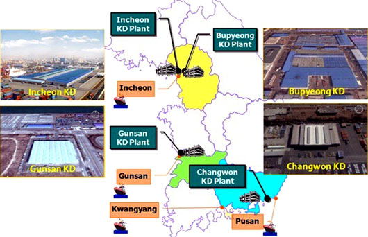 GM대우 CKD 생산 공장은 부평공장과 인천항공장 등 5곳이 있다.