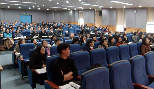 서울시교육청 '예비 장학사'들이 황선준 국장의 특강을 듣고 있다.