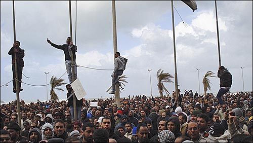 리비아 반정부 시위.