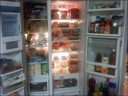월 소득 600만원인 유씨 가족 냉장고는 음식물로 꽉 차 있다. 유씨 가족은 한 달에 4번 대형마트에 가며, 식료품비로 한 달에 40만원 이상 지출한다. 