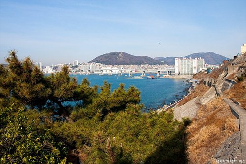 절영해안산책로 피아노계단 위에서 본 풍경