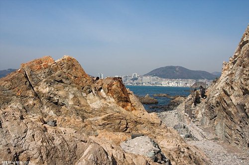 절영해안산책로 절영해안산책로에서 만난 부부의 모습