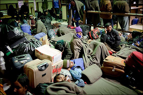이집트 국경의 리비아 난민들