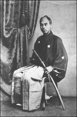 1862년 외교사절 자격으로 유럽을 순방하던 중에 독일에 들른 후쿠자와 유키치. 출처는 위키페디아 백과사전 일본어판. 