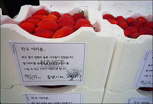 2011년 4월 11일 카이스트 학생식당 카이마루 앞에서 학생복지위원회 주최로 '딸기파티'가 열렸다.