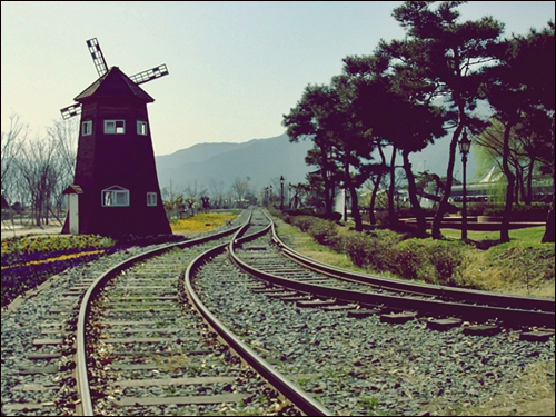 심청이의 고향인 곡성군은 이제 아름다운 기차마을로 유명해졌다. 