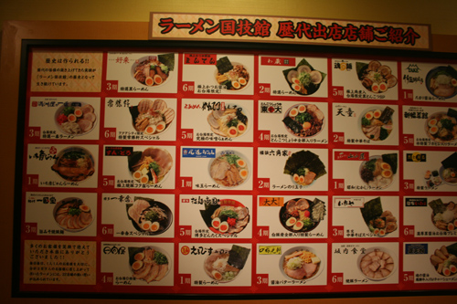 일본 전국의 라멘 장인들이 모여 만든 명품 식당이다.
